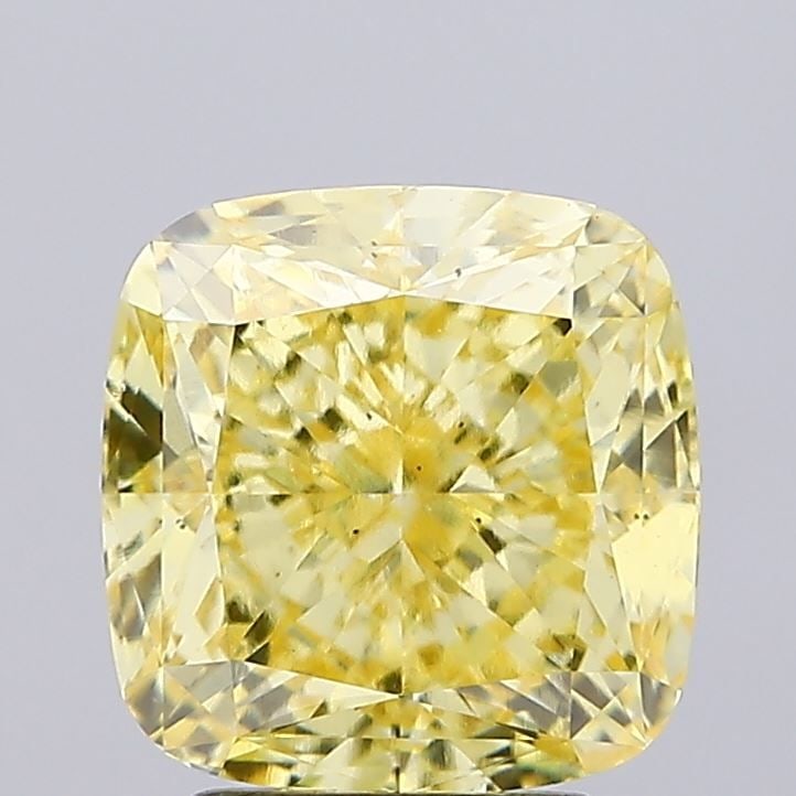Loose Diamond - CUSHION MODIFIED 3.51ct Fancy Intense Yellow VS2: Loose Diamond - CUSHION MODIFIED 3.51ct Fancy Intense Yellow VS2 Source: This is a real non-mined Diamond that has been grown in a lab Shape: CUSHION MODIFIED Carats: 3.51 Color: Fancy Intense Yellow 