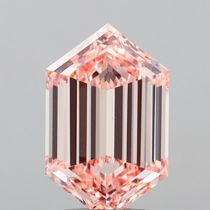 Loose Diamond - HEXAGONAL 3.08ct Fancy Vivid Pink VVS2: Loose Diamond - HEXAGONAL 3.08ct Fancy Vivid Pink VVS2 Source: This is a real non-mined Diamond that has been grown in a lab Shape: HEXAGONAL Carats: 3.08 Color: Fancy Vivid Pink Certification: IGI Vi