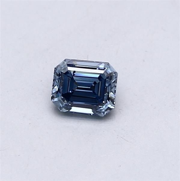 Loose Diamond - EMERALD 0.31ct Fancy Intense Blue VS2: Loose Diamond - EMERALD 0.31ct Fancy Intense Blue VS2 Source: This is a real non-mined Diamond that has been grown in a lab Shape: EMERALD Carats: 0.31 Color: Fancy Intense Blue Certification: IGI Vid