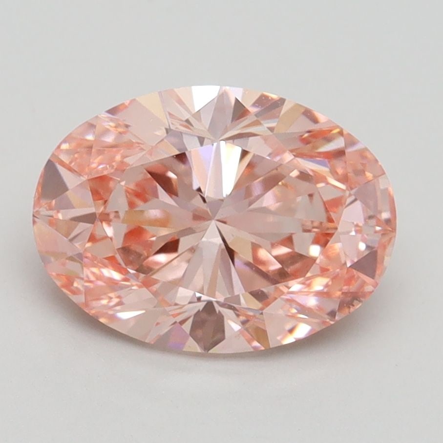 Loose Diamond - OVAL 2.3ct Fancy Intense Pink SI1: Loose Diamond - OVAL 2.3ct Fancy Intense Pink SI1 Source: This is a real non-mined Diamond that has been grown in a lab Shape: OVAL Carats: 2.3 Color: Fancy Intense Pink Certification: IGI Video: