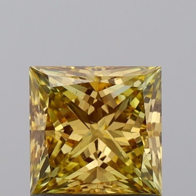Loose Diamond - PRINCESS 1.11ct Fancy Brownish Yellow VS2: Loose Diamond - PRINCESS 1.11ct Fancy Brownish Yellow VS2 Source: This is a real non-mined Diamond that has been grown in a lab Shape: PRINCESS Carats: 1.11 Color: Fancy Brownish Yellow Certification: