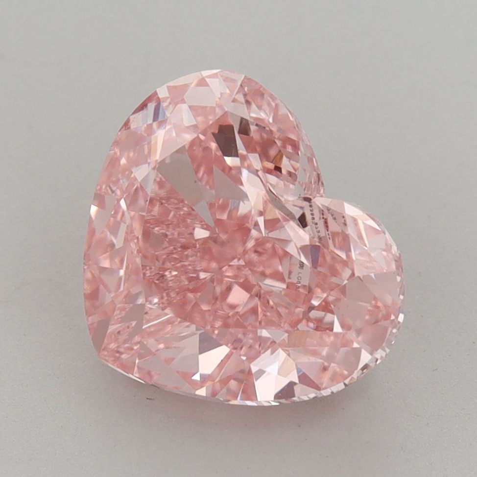 Loose Diamond - HEART 3.88ct Fancy Vivid Pink VS1: Loose Diamond - HEART 3.88ct Fancy Vivid Pink VS1 Source: This is a real non-mined Diamond that has been grown in a lab Shape: HEART Carats: 3.88 Color: Fancy Vivid Pink Certification: IGI Video: