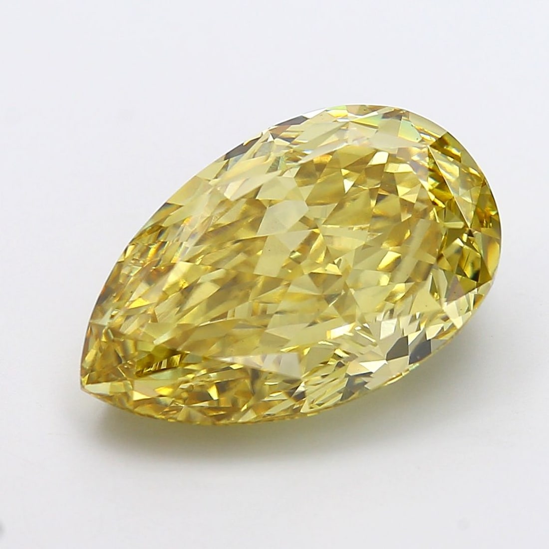 Loose Diamond - PEAR 15.07ct Fancy Intense Yellow VS1: Loose Diamond - PEAR 15.07ct Fancy Intense Yellow VS1 Source: This is a real non-mined Diamond that has been grown in a lab Shape: PEAR Carats: 15.07 Color: Fancy Intense Yellow Certification: IGI Vid