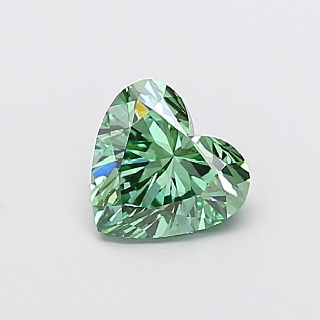 Loose Diamond - HEART 1.02ct Fancy Vivid Green VS2: Loose Diamond - HEART 1.02ct Fancy Vivid Green VS2 Source: This is a real non-mined Diamond that has been grown in a lab Shape: HEART Carats: 1.02 Color: Fancy Vivid Green Certification: IGI Video: