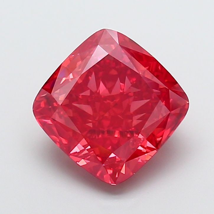 Loose Diamond - CUSHION MODIFIED 7.02ct Fancy Vivid Red VS2 (1 of 1)