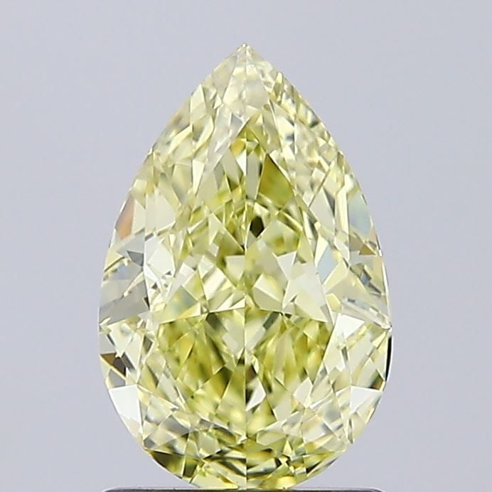 Loose Diamond - PEAR 1.32ct Fancy Yellow VVS2: Loose Diamond - PEAR 1.32ct Fancy Yellow VVS2 Source: This is a real non-mined Diamond that has been grown in a lab Shape: PEAR Carats: 1.32 Color: Fancy Yellow Certification: IGI Video: