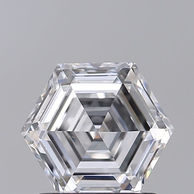 Loose Diamond - HEXAGONAL 1.01ct D VS1: Loose Diamond - HEXAGONAL 1.01ct D VS1 Source: This is a real non-mined Diamond that has been grown in a lab Shape: HEXAGONAL Carats: 1.01 Color: D Clarity: VS1 Certification: NONE Video: