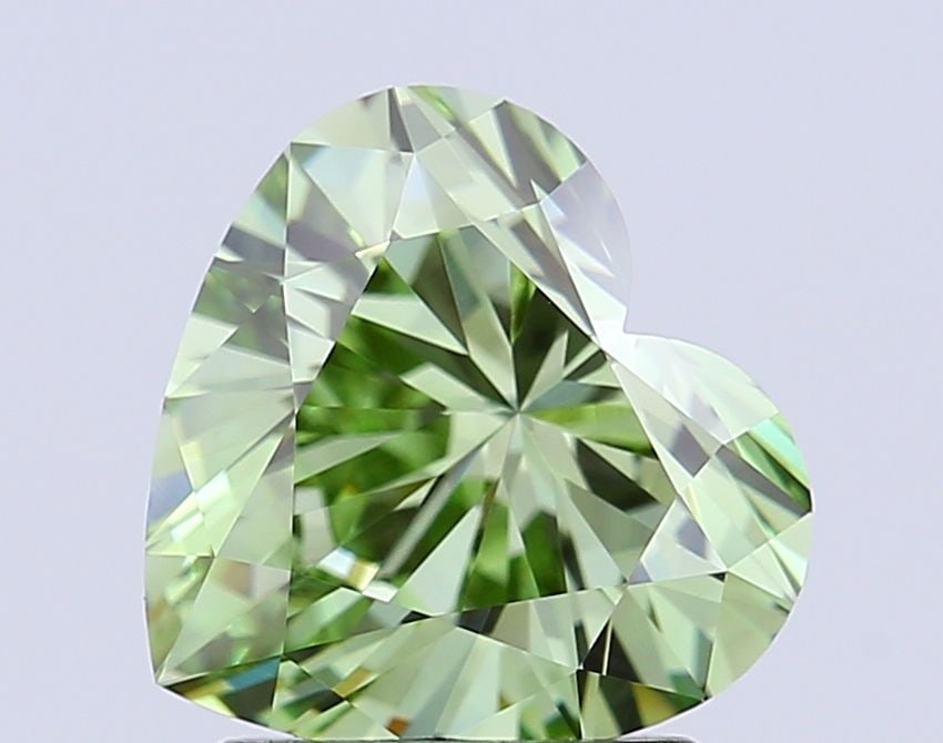 Loose Diamond - HEART 1.8ct Fancy Vivid Green VVS2: Loose Diamond - HEART 1.8ct Fancy Vivid Green VVS2 Source: This is a real non-mined Diamond that has been grown in a lab Shape: HEART Carats: 1.8 Color: Fancy Vivid Green Certification: IGI Video: