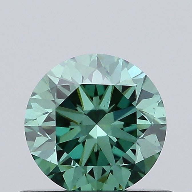 Loose Diamond - ROUND 0.59ct Fancy Vivid Green VS1: Loose Diamond - ROUND 0.59ct Fancy Vivid Green VS1 Source: This is a real non-mined Diamond that has been grown in a lab Shape: ROUND Carats: 0.59 Color: Fancy Vivid Green Certification: IGI Video: