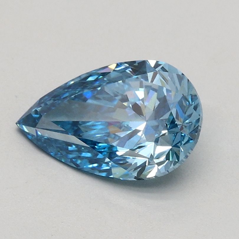 Loose Diamond - PEAR 0.78ct Fancy Vivid Blue VS2: Loose Diamond - PEAR 0.78ct Fancy Vivid Blue VS2 Source: This is a real non-mined Diamond that has been grown in a lab Shape: PEAR Carats: 0.78 Color: Fancy Vivid Blue Certification: IGI Video: