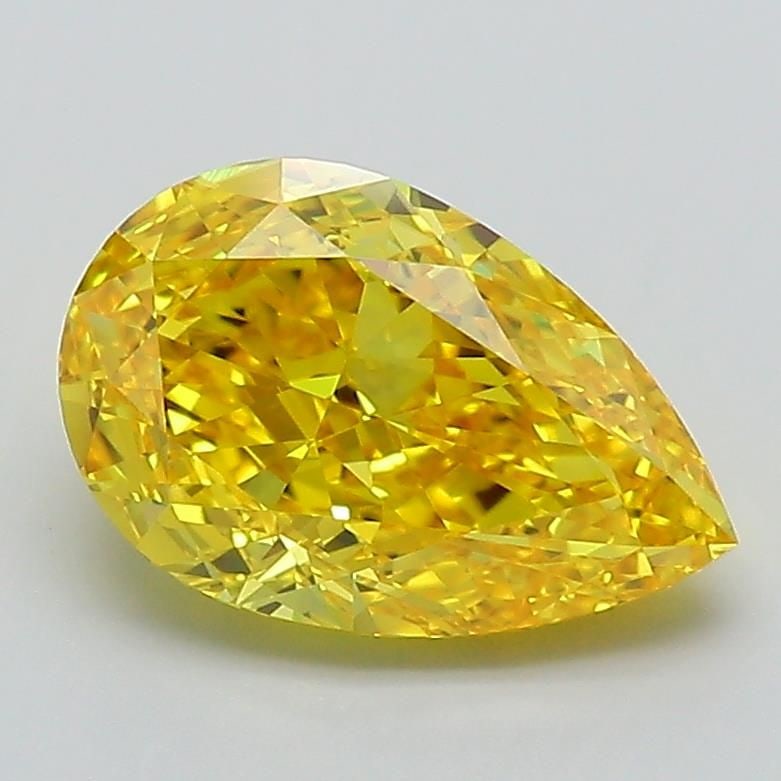 Loose Diamond - PEAR 1.91ct Fancy Vivid Yellow IF: Loose Diamond - PEAR 1.91ct Fancy Vivid Yellow IF Source: This is a real non-mined Diamond that has been grown in a lab Shape: PEAR Carats: 1.91 Color: Fancy Vivid Yellow Certification: IGI Video:
