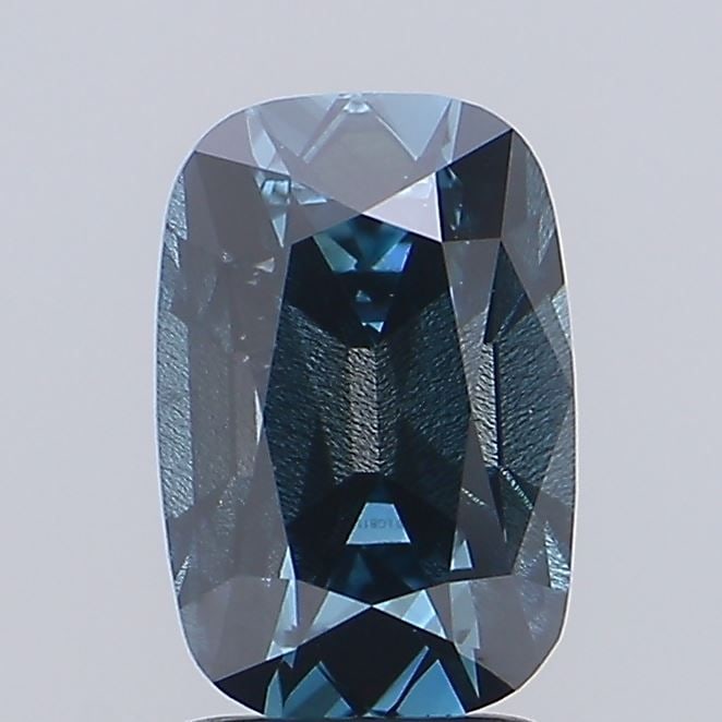 Loose Diamond - CUSHION 2.01ct Fancy Deep Blue I1: Loose Diamond - CUSHION 2.01ct Fancy Deep Blue I1 Source: This is a real non-mined Diamond that has been grown in a lab Shape: CUSHION Carats: 2.01 Color: Fancy Deep Blue Certification: IGI Video: