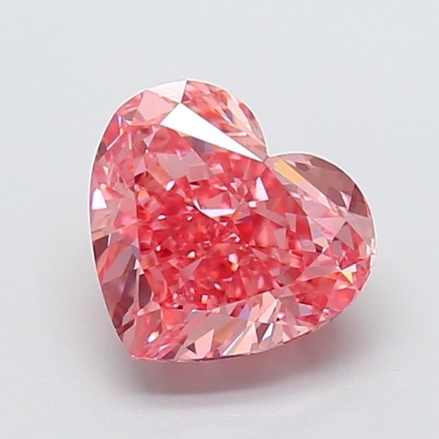 Loose Diamond - HEART 1.92ct Fancy Vivid Pink VVS2: Loose Diamond - HEART 1.92ct Fancy Vivid Pink VVS2 Source: This is a real non-mined Diamond that has been grown in a lab Shape: HEART Carats: 1.92 Color: Fancy Vivid Pink Certification: IGI Video:
