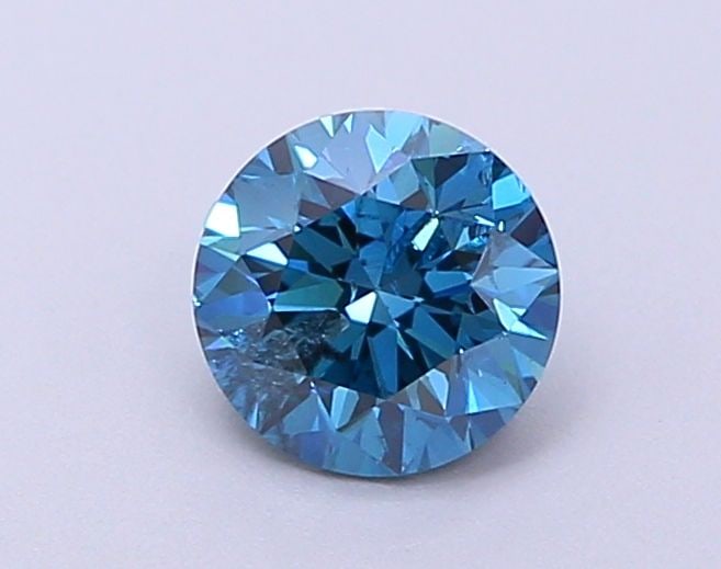 Loose Diamond - ROUND 0.49ct Fancy Blue I1: Loose Diamond - ROUND 0.49ct Fancy Blue I1 Source: This is a real non-mined Diamond that has been grown in a lab Shape: ROUND Carats: 0.49 Color: Fancy Blue Certification: NONE Video:
