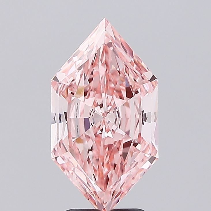 Loose Diamond - HEXAGONAL 2.9ct Fancy Vivid Pink VVS2: Loose Diamond - HEXAGONAL 2.9ct Fancy Vivid Pink VVS2 Source: This is a real non-mined Diamond that has been grown in a lab Shape: HEXAGONAL Carats: 2.9 Color: Fancy Vivid Pink Certification: IGI Vide