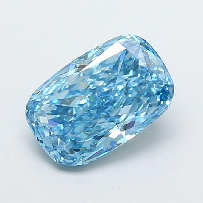 Loose Diamond - CUSHION MODIFIED 3.04ct Fancy Vivid Blue VS1: Loose Diamond - CUSHION MODIFIED 3.04ct Fancy Vivid Blue VS1 Source: This is a real non-mined Diamond that has been grown in a lab Shape: CUSHION MODIFIED Carats: 3.04 Color: Fancy Vivid Blue Certific
