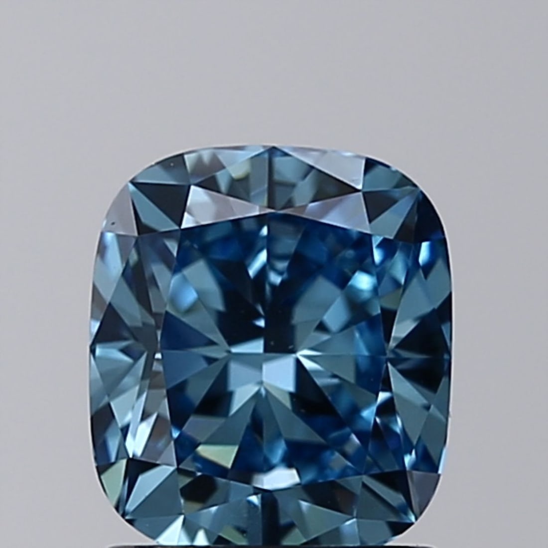 Loose Diamond - CUSHION BRILLIANT 1.2ct Fancy Vivid Blue VS1: Loose Diamond - CUSHION BRILLIANT 1.2ct Fancy Vivid Blue VS1 Source: This is a real non-mined Diamond that has been grown in a lab Shape: CUSHION BRILLIANT Carats: 1.2 Color: Fancy Vivid Blue Certific