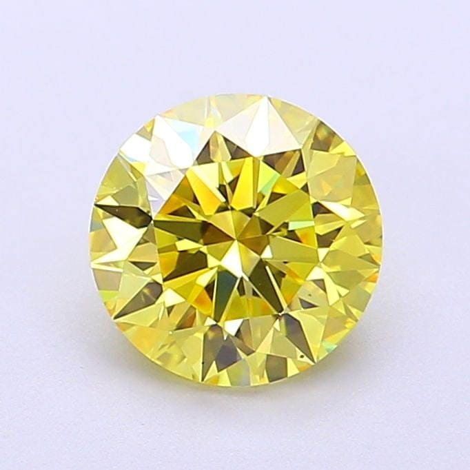 Ideal Loose Diamond - ROUND 1.53ct Fancy Vivid Yellow VVS1: Ideal Loose Diamond - ROUND 1.53ct Fancy Vivid Yellow VVS1 Source: This is a real non-mined Diamond that has been grown in a lab Shape: ROUND Carats: 1.53 Color: Fancy Vivid Yellow Certification: IGI 