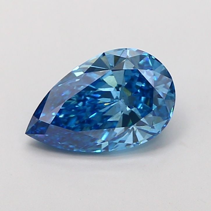 Loose Diamond - PEAR 2.55ct Fancy Vivid Blue VS2: Loose Diamond - PEAR 2.55ct Fancy Vivid Blue VS2 Source: This is a real non-mined Diamond that has been grown in a lab Shape: PEAR Carats: 2.55 Color: Fancy Vivid Blue Certification: IGI Video:
