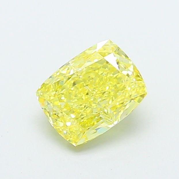 Loose Diamond - CUSHION MODIFIED 1.06ct Fancy Intense Yellow VS1: Loose Diamond - CUSHION MODIFIED 1.06ct Fancy Intense Yellow VS1 Source: This is a real non-mined Diamond that has been grown in a lab Shape: CUSHION MODIFIED Carats: 1.06 Color: Fancy Intense Yellow
