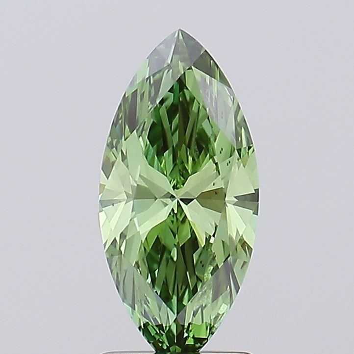 Loose Diamond - MARQUISE 1.51ct Fancy Vivid Green VS1: Loose Diamond - MARQUISE 1.51ct Fancy Vivid Green VS1 Source: This is a real non-mined Diamond that has been grown in a lab Shape: MARQUISE Carats: 1.51 Color: Fancy Vivid Green Certification: IGI Vid