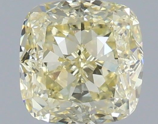 Loose Diamond - CUSHION MODIFIED 1.08ct Fancy Light Yellow VVS2: Loose Diamond - CUSHION MODIFIED 1.08ct Fancy Light Yellow VVS2 Source: This is a real non-mined Diamond that has been grown in a lab Shape: CUSHION MODIFIED Carats: 1.08 Color: Fancy Light Yellow Cer
