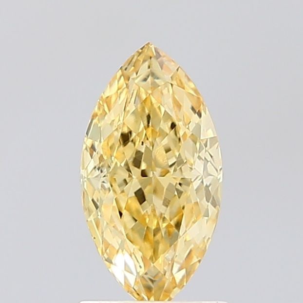 Loose Diamond - MARQUISE 1.24ct Fancy Intense Yellow VVS2: Loose Diamond - MARQUISE 1.24ct Fancy Intense Yellow VVS2 Source: This is a real non-mined Diamond that has been grown in a lab Shape: MARQUISE Carats: 1.24 Color: Fancy Intense Yellow Certification: 