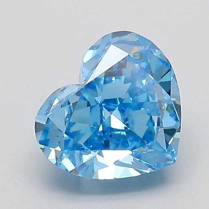 Loose Diamond - HEART 1.63ct Fancy Vivid Blue VS1: Loose Diamond - HEART 1.63ct Fancy Vivid Blue VS1 Source: This is a real non-mined Diamond that has been grown in a lab Shape: HEART Carats: 1.63 Color: Fancy Vivid Blue Certification: IGI Video: