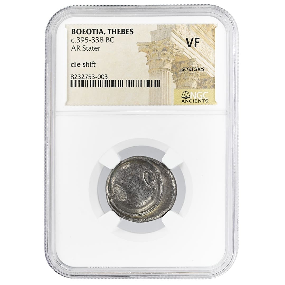 Ancient Greek Silver Stater from Thebes Boeotia NGC VF (1 of 4)