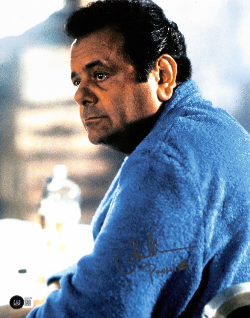 Paul Sorvino Signed Goodfellas 11x14 Photo Beckett Certified: Paul Sorvino Signed Goodfellas 11x14 Photo Beckett Certified Celebrate the iconic film Goodfellas with this autographed 11x14 photograph of Paul Sorvino, famously known for his role as "Paulie". The p