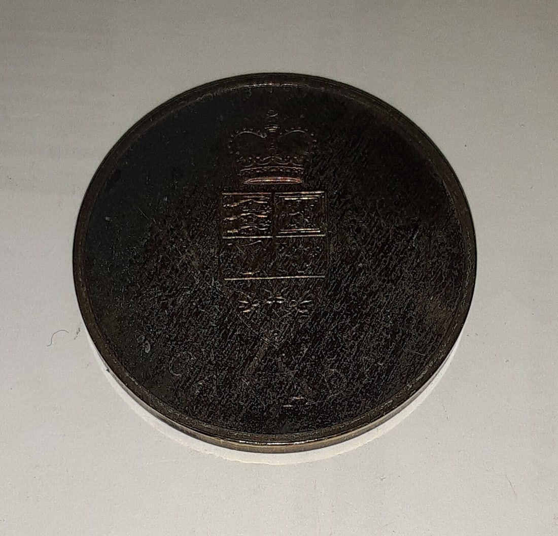 Toned 1967 Canada Centennial Silver Medal in Royal Canadian Mint Case: Toned 1967 Canada Centennial Silver Medal in Royal Canadian Mint Case This is a 1967 Canada Centennial silver medal, presented in its original Royal Canadian Mint (RCM) case. The medal is uncirculated