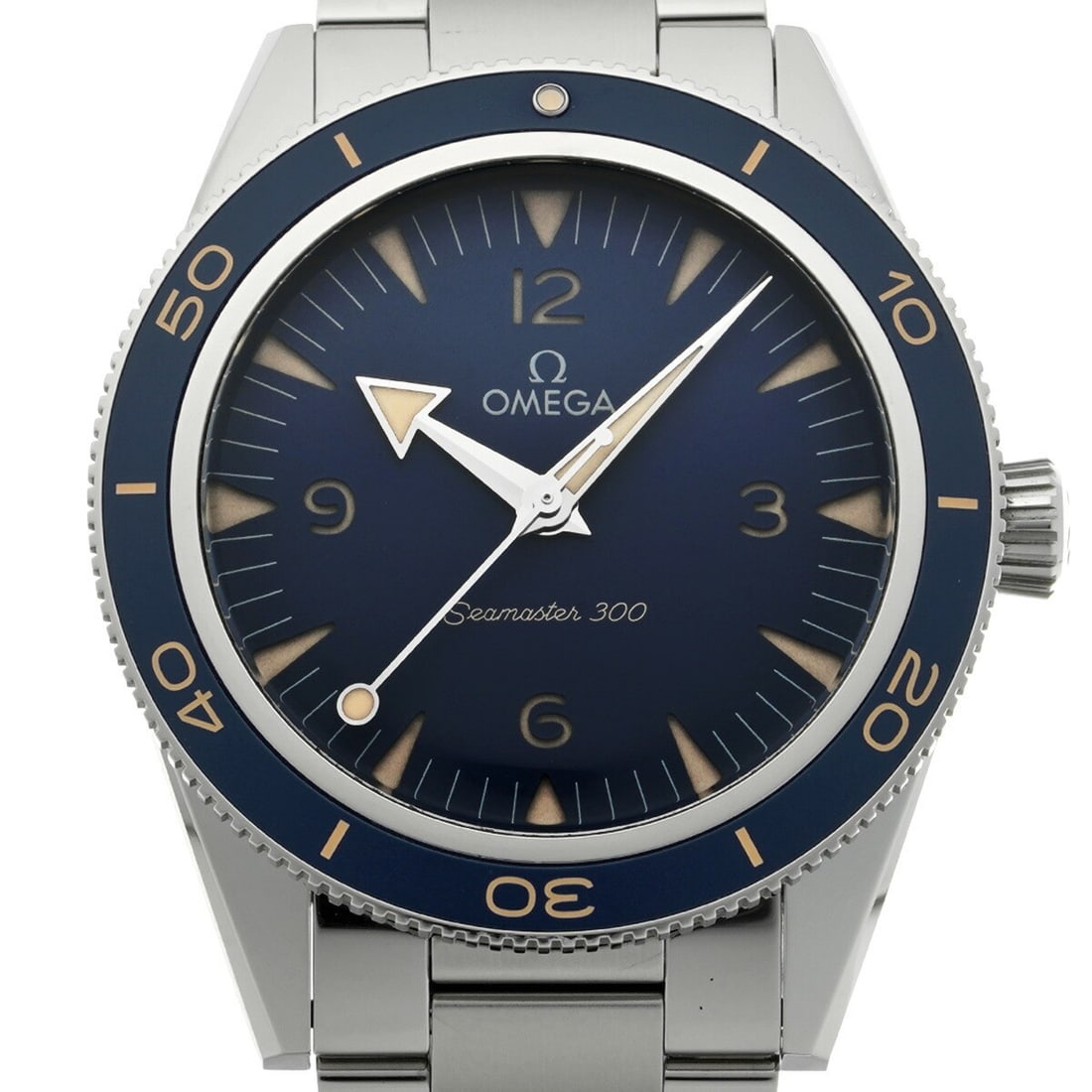OMEGA 234.30.41.21.03.001 Seamaster 300 Blue Dial Steel Wristwatch: OMEGA 234.30.41.21.03.001 Seamaster 300 Blue Dial Steel Wristwatch OMEGA Seamaster 300 Co-Axial Master Chronometer men's wristwatch, model 234.30.41.21.03.001. It features an automatic Cal. 8912 movem
