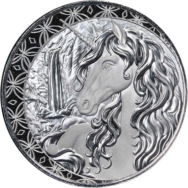2025 Fiji Unicorn 1 Ounce Silver Dollar BU: 2025 Fiji Unicorn 1 Ounce Silver Dollar BU This is a 2025 Fiji 1 Ounce Silver $1 Unicorn coin in Brilliant Uncirculated (BU) condition. The coin is composed of 0.999 fine silver and features superb ey