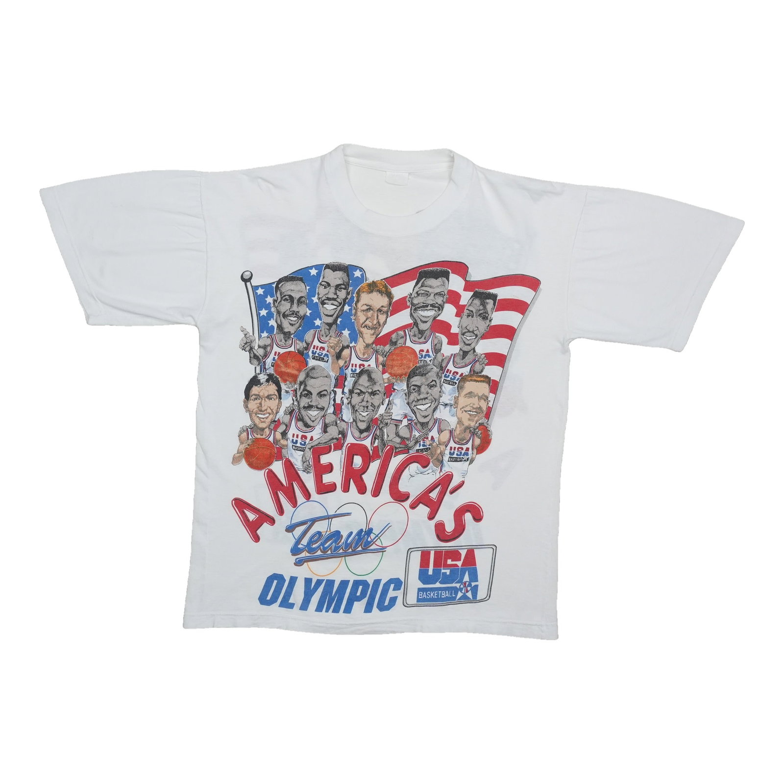 Vintage 1992 USA Dream Team Olympic Cotton T Shirt (1 of 7)