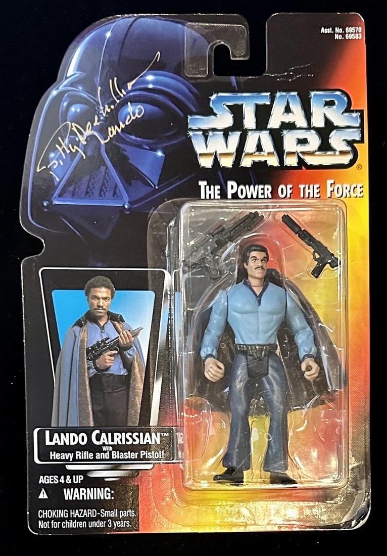 Billy Dee Williams Signed Lando Calrissian Action Figure Star Wars Kenner 1995 Beckett Authenticated: Billy Dee Williams Signed Lando Calrissian Action Figure Star Wars Kenner 1995 Beckett Authenticated This rare and highly desirable Billy Dee Williams signed Lando Calrissian action figure is a true g