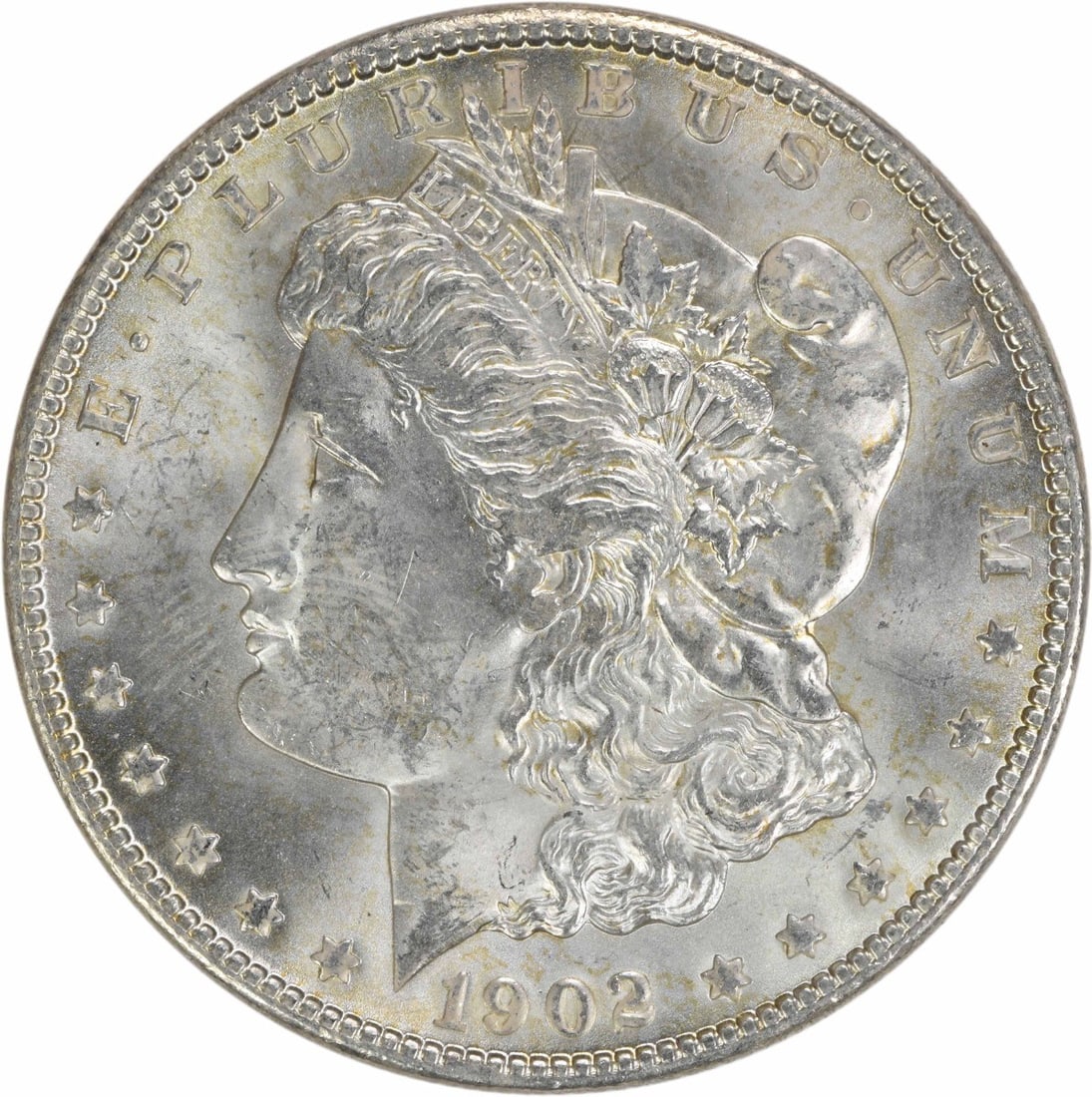 Uncirculated 1902 O Morgan Dollar Silver Choice BU Uncertified: Uncirculated 1902 O Morgan Dollar Silver Choice BU Uncertified This 1902-O Morgan Silver Dollar is an uncirculated coin in Choice Brilliant Uncirculated (BU) condition. Minted in New Orleans, it is co