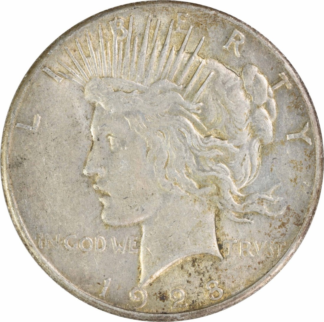 1928 AU Peace Dollar Silver $1 Uncertified Coin: 1928 AU Peace Dollar Silver $1 Uncertified Coin 1928 Peace Silver Dollar in About Uncirculated (AU) grade. This pre-owned United States $1 coin is composed of silver and is listed as uncertified and c