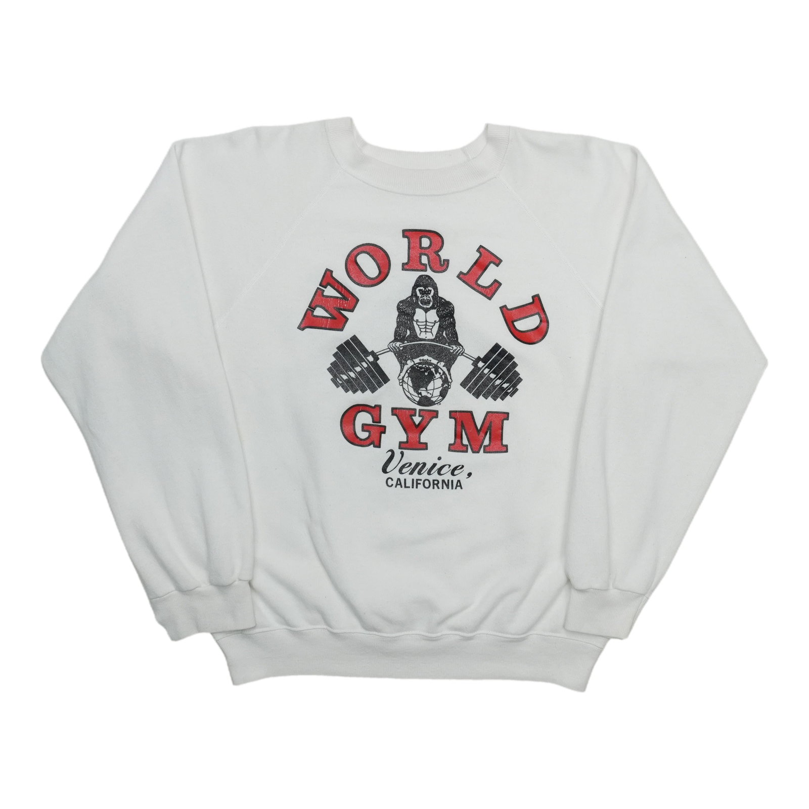 Vintage 1980s World Gym Venice Cotton Jersey Shirt XL (1 of 7)