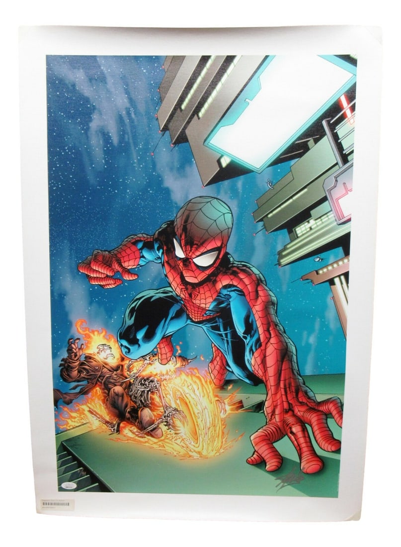 Stan Lee Signed Limited Edition Marvel Timestorm Print 6/99 21x27 (1 of 5)