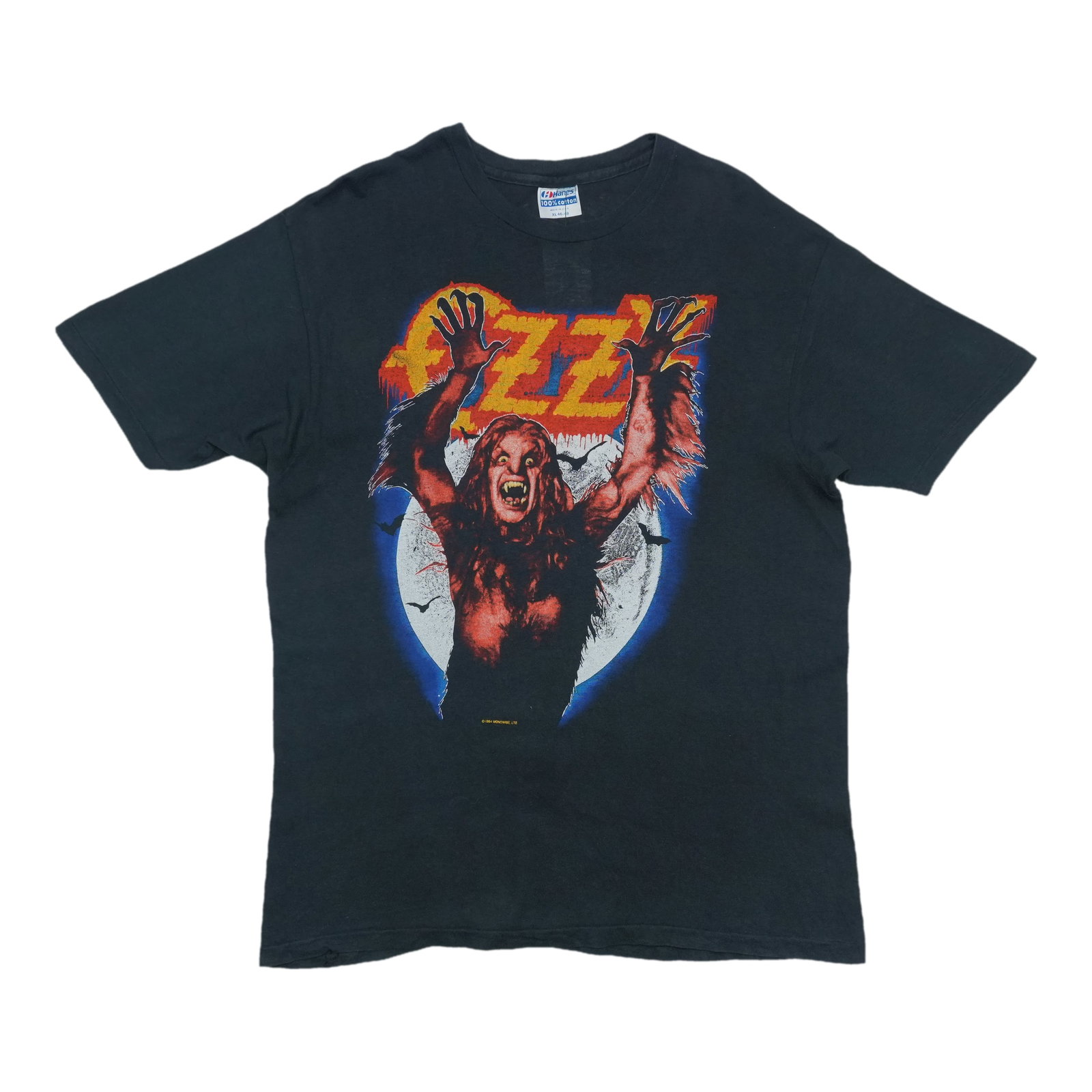 Vintage 1984 Ozzy Osbourne Black Cotton T Shirt XL (1 of 5)
