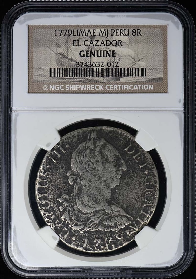 NGC MS0 Peru El Cazador 8R Coin 1779LIMAE MJ (1 of 2)