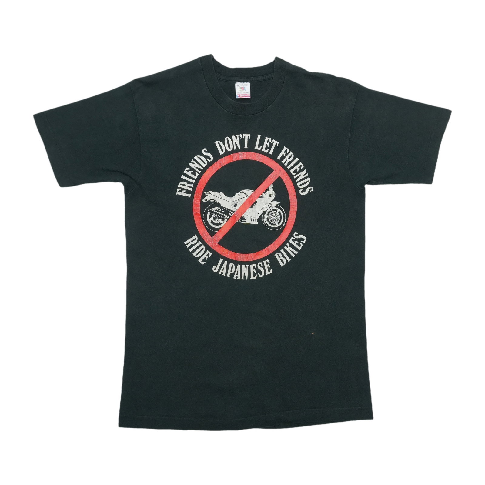 Vintage Harley Davidson Japanese Bikes Graphic Tee Medium Black (1 of 7)