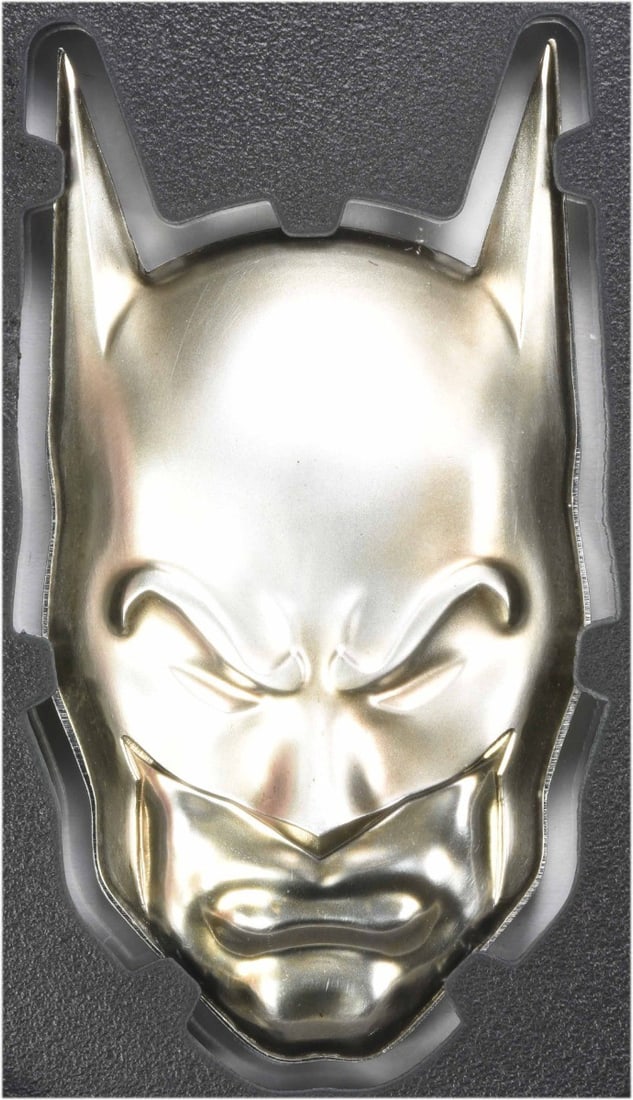 Batman Cowl Mask 2020 Niue $5 .999 Silver Proof OGP: Batman Cowl Mask 2020 Niue $5 .999 Silver Proof OGP 2020 Niue $5 DC Comics Batman Cowl Mask silver proof coin in original government packaging. This pre-owned piece is described as uncertified. Specif