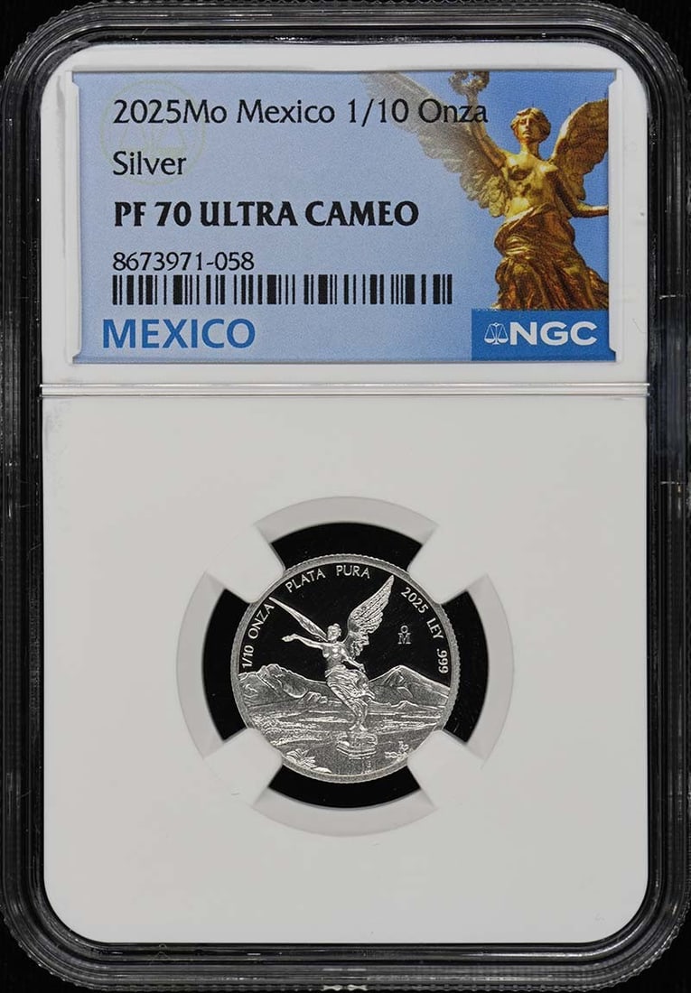 NGC PF70UC 2025 Mexico 1/10 Onza Libertad Silver Coin (1 of 4)