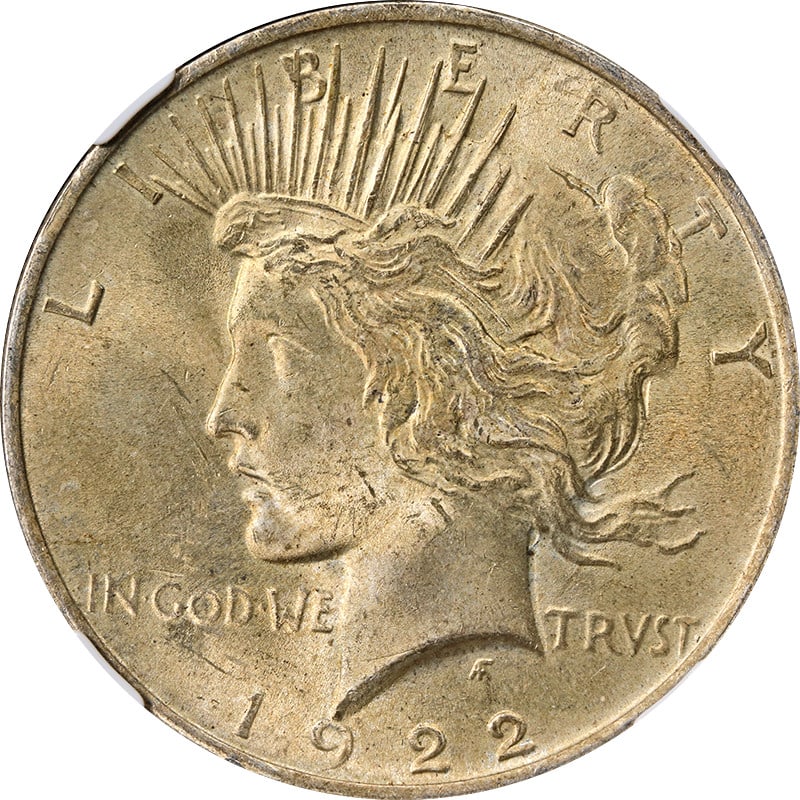NGC MS63 1922 Peace Silver Dollar With Color Toning: NGC MS63 1922 Peace Silver Dollar With Color Toning This 1922-P Peace Dollar features attractive toning and has been certified by NGC with a grade of MS63. Struck in silver, it is an uncirculated coin