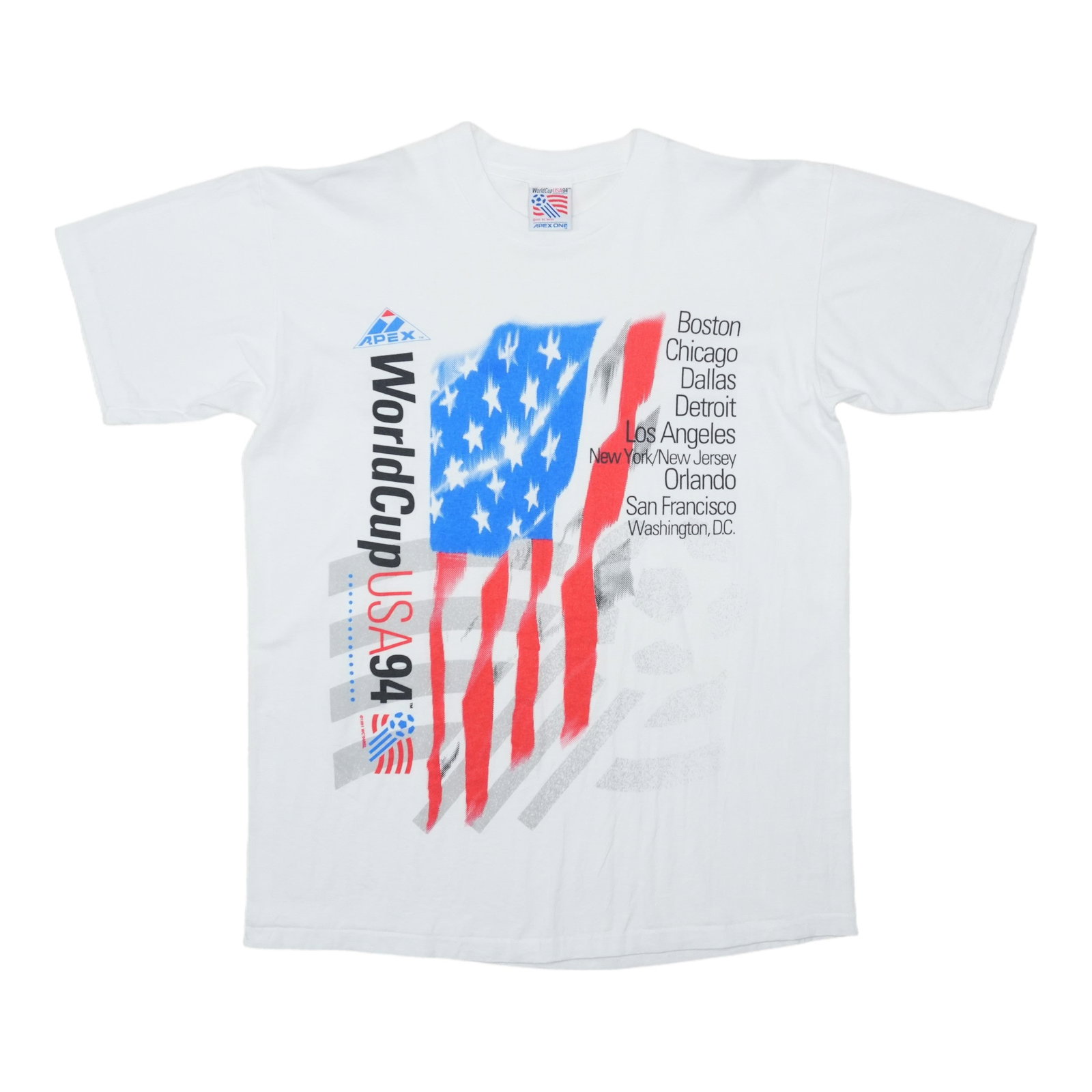 Vintage USA 1994 World Cup White Cotton Shirt XL (1 of 4)