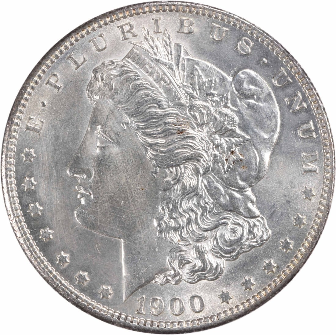 Choice BU 1900-S Silver Morgan Dollar Uncertified San Francisco Mint: Choice BU 1900-S Silver Morgan Dollar Uncertified San Francisco Mint This is a 1900-S Morgan Silver Dollar in Choice Brilliant Uncirculated condition. The coin is composed of silver and was minted in 