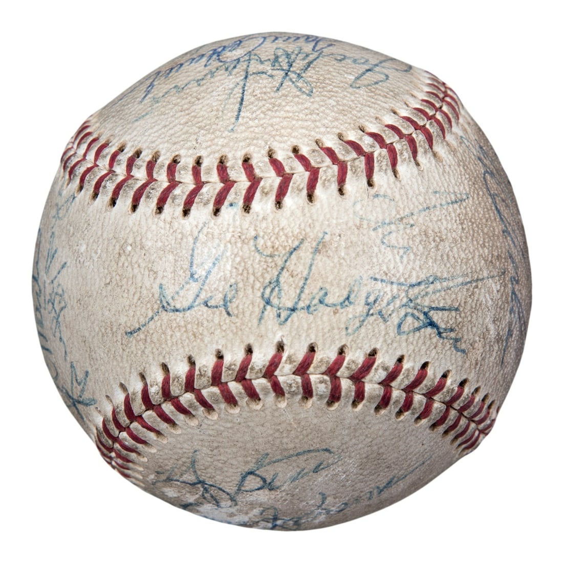 1969 New York Mets Team Baseball Signed by 20 Players Beckett Authenticated: 1969 New York Mets Team Baseball Signed by 20 Players Beckett Authenticated This vintage baseball is signed by 20 members of the 1969 New York Mets, commemorating their World Series championship seaso