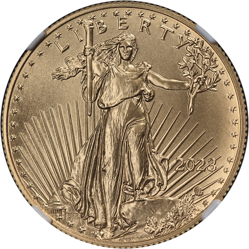 NGC MS70 Early Releases 2023 $25 Gold American Eagle Coin (1 of 4)