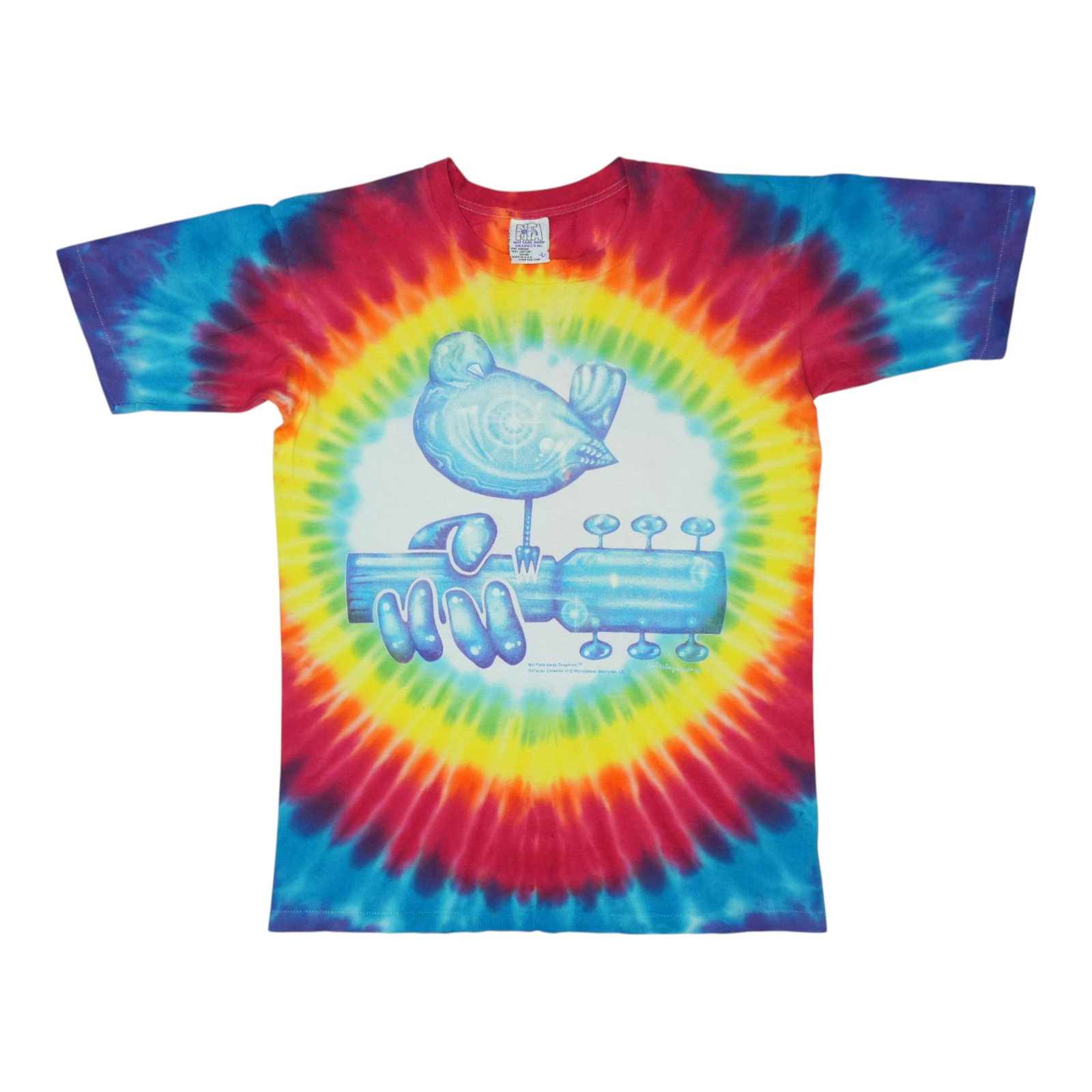 Vintage 1994 Tie Dye T Shirt Woodstock Music Festival Graphic Large: Vintage 1994 Tie Dye T Shirt Woodstock Music Festival Graphic Large This is an original vintage 1994 Woodstock Music Festival tie dye shirt, featuring both front and back graphics. Made from 100% cott